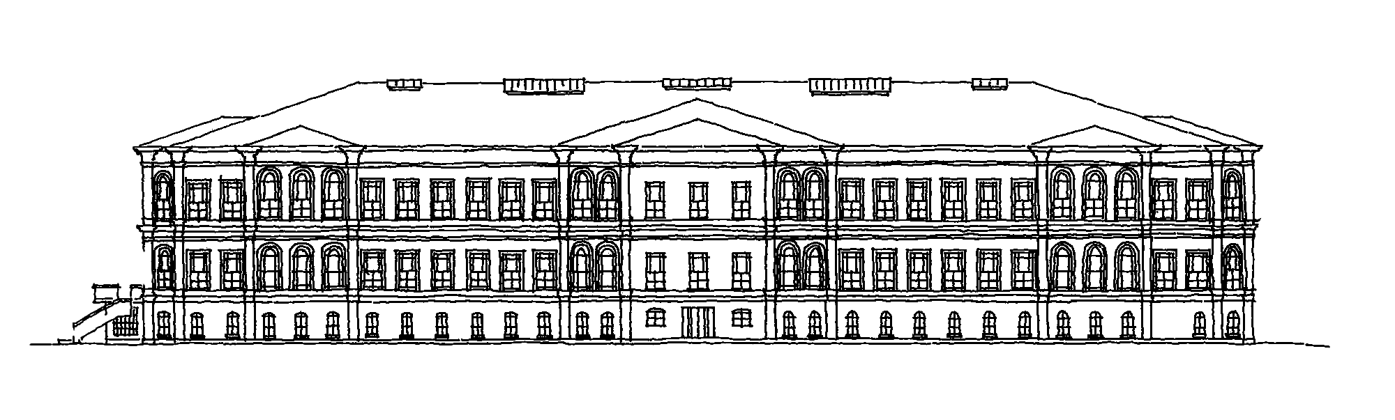 Kabataş Erkek Lisesi mimari çizimi